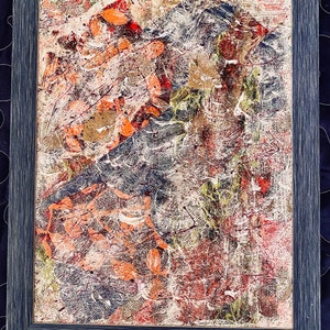 Blizzard Abstract 11x14 Framed Art