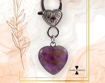 Pendant //PROTECTION// Crystal amethyst, healing stone, jewel, for dog, cat, animals