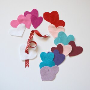 Valentine Heart Lacing Snake Busy Bag, Felt Hearts, Fine Motor Practice, Preschool Learning, Buttoning Practice, Quiet Toy, Travel Activity