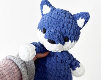 Wolf Lovey  | Crochet Plushie | Blanket Yarn |  Diffuser Babies