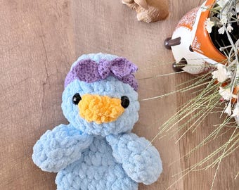 Blue Duck Lovey | Crochet Plushie |  Diffuser Babies