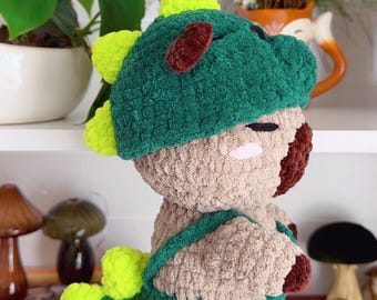 Dinosaur Capybara | Crochet Plushie |  Diffuser Babies