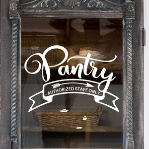 Pantry Türdeko, Pantry Decal, Küchentattoie, Pantry Dekor