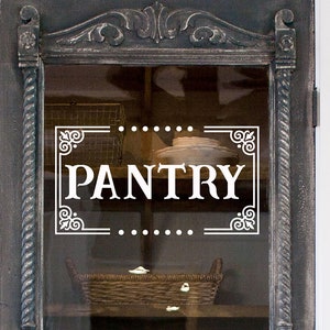 Pantry Door Decal, Pantry Decal, Kitchen Decal, Pantry Decor