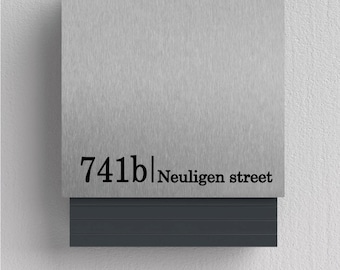 Sticker boîte aux lettres personnalisé, Sticker adresse de famille personnalisée, Sticker boîte aux lettres, Briefkasten Aufkleber, Sticker panneau d'adresse, Sticker numéros de boîte aux lettres