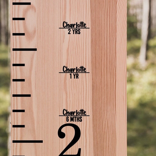 Height Chart Marker Stickers Etsy