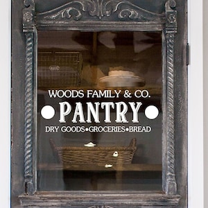 Pantry Deur Decal, Pantry Decal, Keuken Decal, Pantry Decor