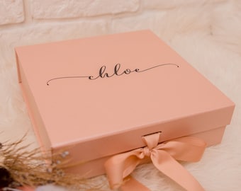 Personalized Gift Box, Bridesmaid Proposal Box, Wedding Gift Box, Birthday Gift Box, Keepsake Box Personalized, Bridesmaid Gift Box