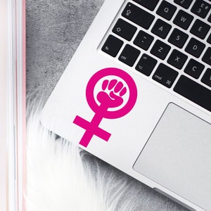 Feminismus Aufkleber, Feminismus Aufkleber für Macbook, Laptop, Auto, iPad, iPhone, Notebook, Tablet