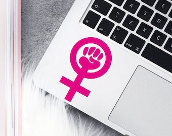 Feminism decal, Feminism  sticker for macbook, laptop, car, ipad, iphone, notebook, tablet