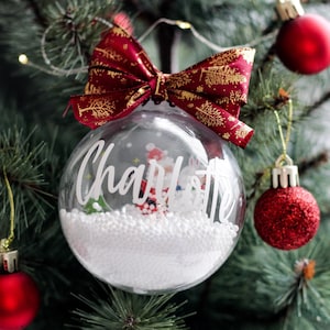 Adesivi per palline di Natale, adesivi con nome personalizzato, adesivi per palline di Natale, adesivo con nome personalizzato