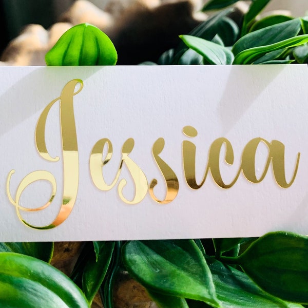 Custom Name Decal, Foil Personalized Name Decal, Glitter Custom name decal, Wine Glass Decal, Pantry Labels, Bridesmaid Gift Box Decal