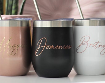 Custom Name Stickers, Place cards decal, Personalized Name Decal, Bridesmaid Gift Box Decal, Wedding Decals, Bridesmaid Proposal Decal