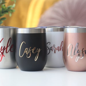 Aangepaste naam sticker, folie gepersonaliseerde naam sticker, glitter aangepaste naam sticker, wijnglas sticker, Yeti sticker, pantry labels, pantry sticker