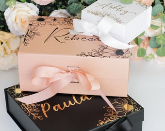 Personalized Gift Box, Bridesmaid Proposal Box, Wedding Gift Box, Birthday Gift Box, Keepsake Box Personalized, Bridesmaid Gift Box