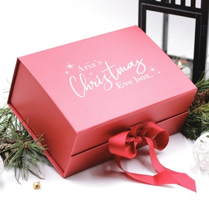 Gepersonaliseerde kerstavonddoos, aangepaste geschenkdoos, doos vrolijk kerstcadeau, kerstcadeaudoos, kerstcadeaudoos met deksel