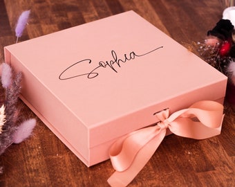 Personalized Gift Box, Bridesmaid Proposal Box, Wedding Gift Box, Birthday Gift Box, Keepsake Box Personalized, Bridesmaid Gift Box