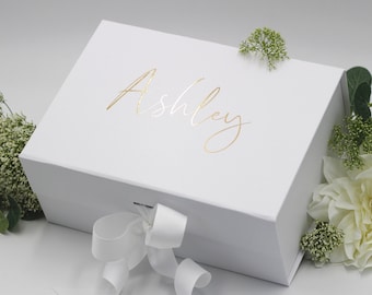 Personalized Luxury Gift Box, Custom Birthday Gift Box, Bridesmaid Gift Box, Wedding GiftBox, Keepsake Box Personalized, Bridesmaid Gift Box
