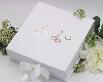 Personalized Luxury Gift Box, Custom Birthday Gift Box, Bridesmaid Gift Box, Wedding GiftBox, Keepsake Box Personalized, Bridesmaid Gift Box