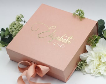Personalized Luxury Gift Box, Custom Birthday Gift Box, Bridesmaid Gift Box, Wedding GiftBox, Keepsake Box Personalized, Bridesmaid Gift Box