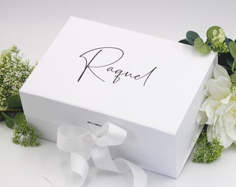 Personalized Luxury Gift Box, Bridesmaid Gift Box, Wedding Gift Box, Birthday Gift Box, Keepsake Box Personalized, Bridesmaid Gift Box