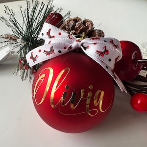 Aangepaste naamsticker, stickers kerstballen, aangepaste naamsticker, gepersonaliseerde naamsticker kerstbal, stickers kerstballen, ALLEEN sticker