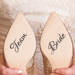Team Bride Wedding Shoes Decal, Wedding Shoes Sticker, Wedding Sticker, Wedding Day Accessories, Bride Shoes Decal, Team Bride sticker