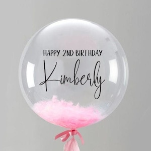 Personalisierte Ballon-Aufkleber, Ballon-Etikett, benutzerdefinierte Vinyl-Aufkleber, Geburtstags-Ballon-Aufkleber, Party-Ballon-Aufkleber