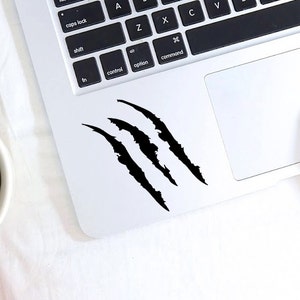 Claw marks decal, Claw marks sticker for macbook, laptop, car, notebook, tablet