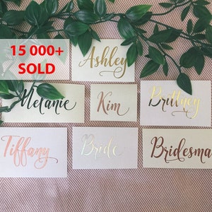 Custom Name Stickers, Wedding Stickers, Pantry Labels, Makeup Organizer Stickers, Christmas Bauble Stickers, Custom Name Decal