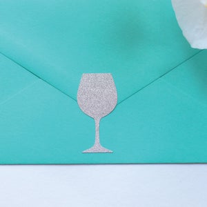 Set of 10 Wine glass stickers, Envelope Seals, Glass decals, Wine glass seals, Invitation Seal, Planner Stickers, Wine glass decal