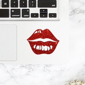 Lips sticker, Lips sticker voor macbook, laptop, auto, notebook, tablet