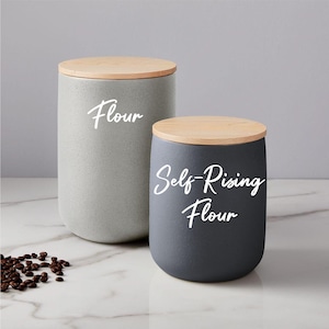 Canister Decals, Canister labels, Jar labels, Custom Name Sticker, Kitchen Decal, Kitchen Organization Decals, Personalized Kitchen Stickers