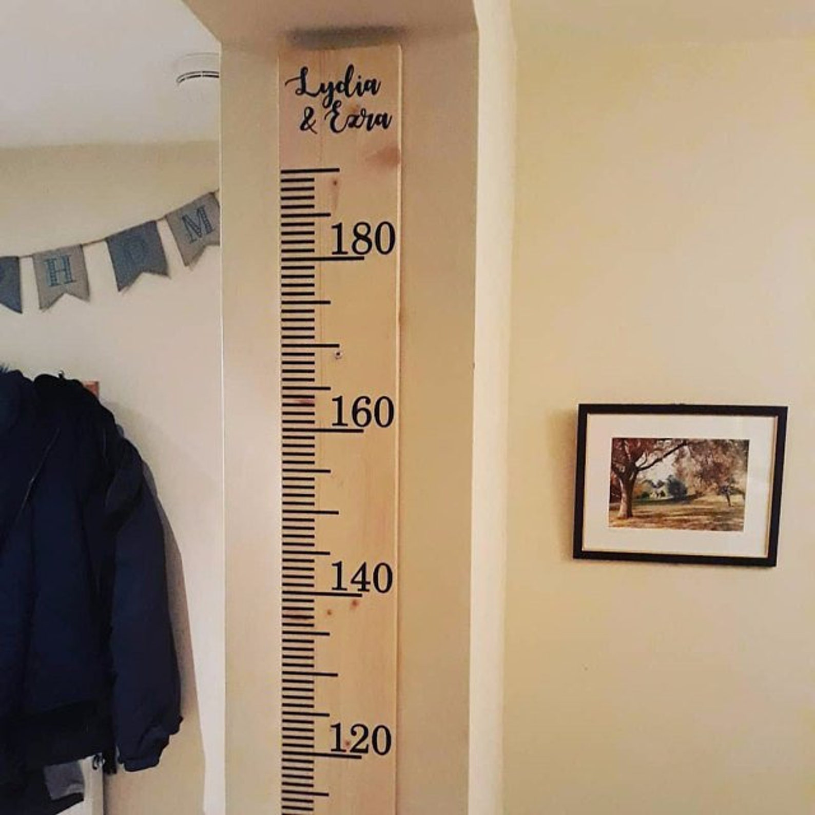 Metric Growth Chart Ruler Decal Kit, Growth Chart Decal for Kids ...