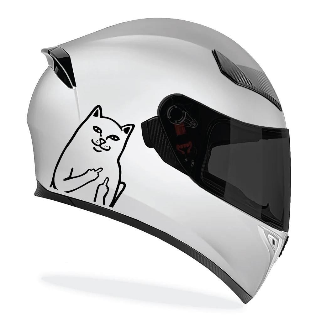Cat Motorcycle Decal UK