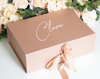 Caja de regalo personalizada A4 grande, caja de propuesta de dama de honor, caja de regalo de boda, caja de regalo de cumpleaños, caja de recuerdo personalizada, caja de regalo de dama de honor