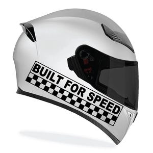 Motorcycle Helmet Built for Speed Decal, Motorbike Sticker, Car Sticker, Motorbike Vinyl Decal
