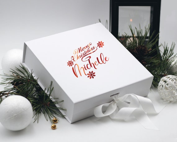 Mini Stuffed Bear in A Tin Box Custom Christmas Stocking Filler for Birthday Wedding Decorations Default White