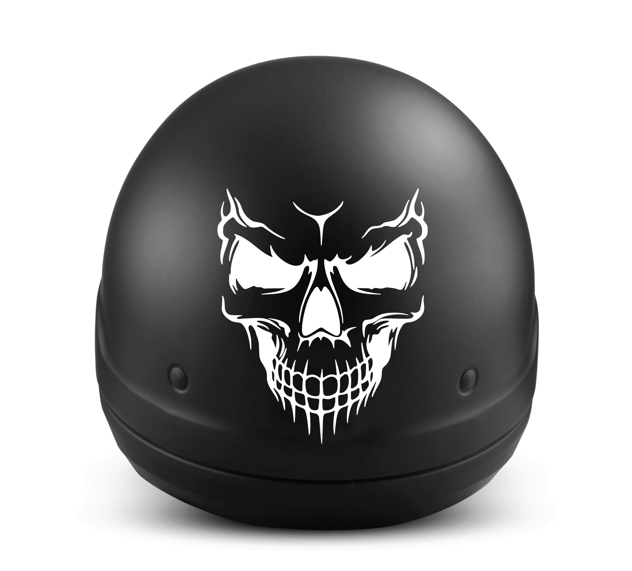 Demon Helmet Sticker Motorcycle Helmet Skull Decal, Motorbike Demon Sticker, Car Sticker ...