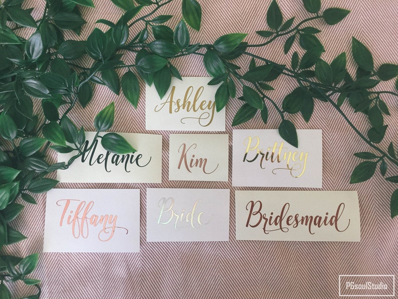 Custom Name Stickers, Wedding Stickers, Pantry Labels, Makeup Organizer Stickers, Christmas Bauble Stickers, Custom Name Decal 