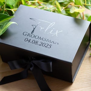 Gepersonaliseerde bruidsjonkers geschenkdoos, aangepaste bruidegom geschenkdoos, luxe bruiloft geschenkdoos, getuige geschenkdoos, geschenkdoos verjaardag, geschenkdoos bruidsmeisje, geschenkdoos bruidsmeisje