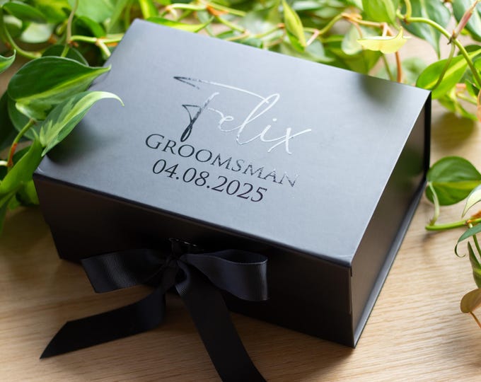 Personalised Groomsmen Gift Box, Custom Groom Gift Box, Luxury Wedding Gift Box, Best Man Gift Box, Birthday Gift Box, Bridesmaid Gift Box
