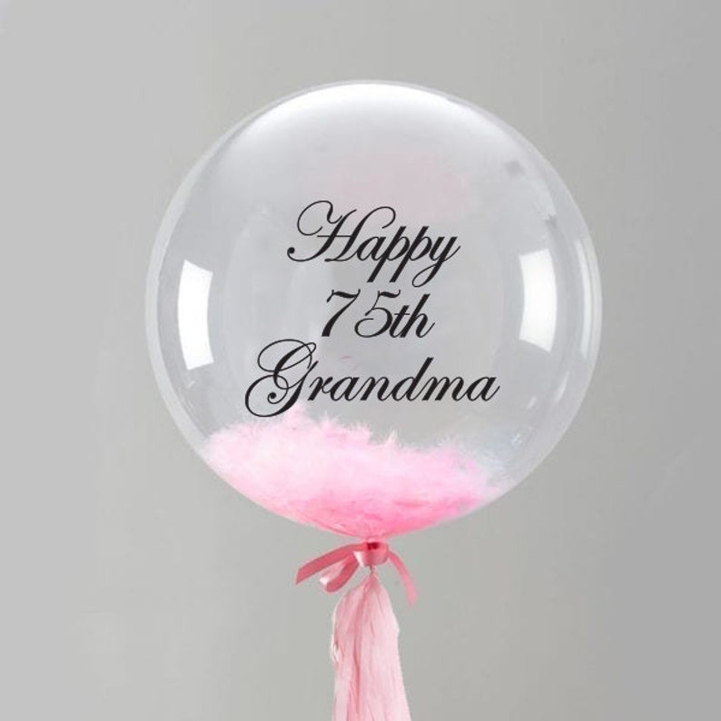 Personalised Balloon Decal Balloon Label Custom Vinyl Decal Etsy