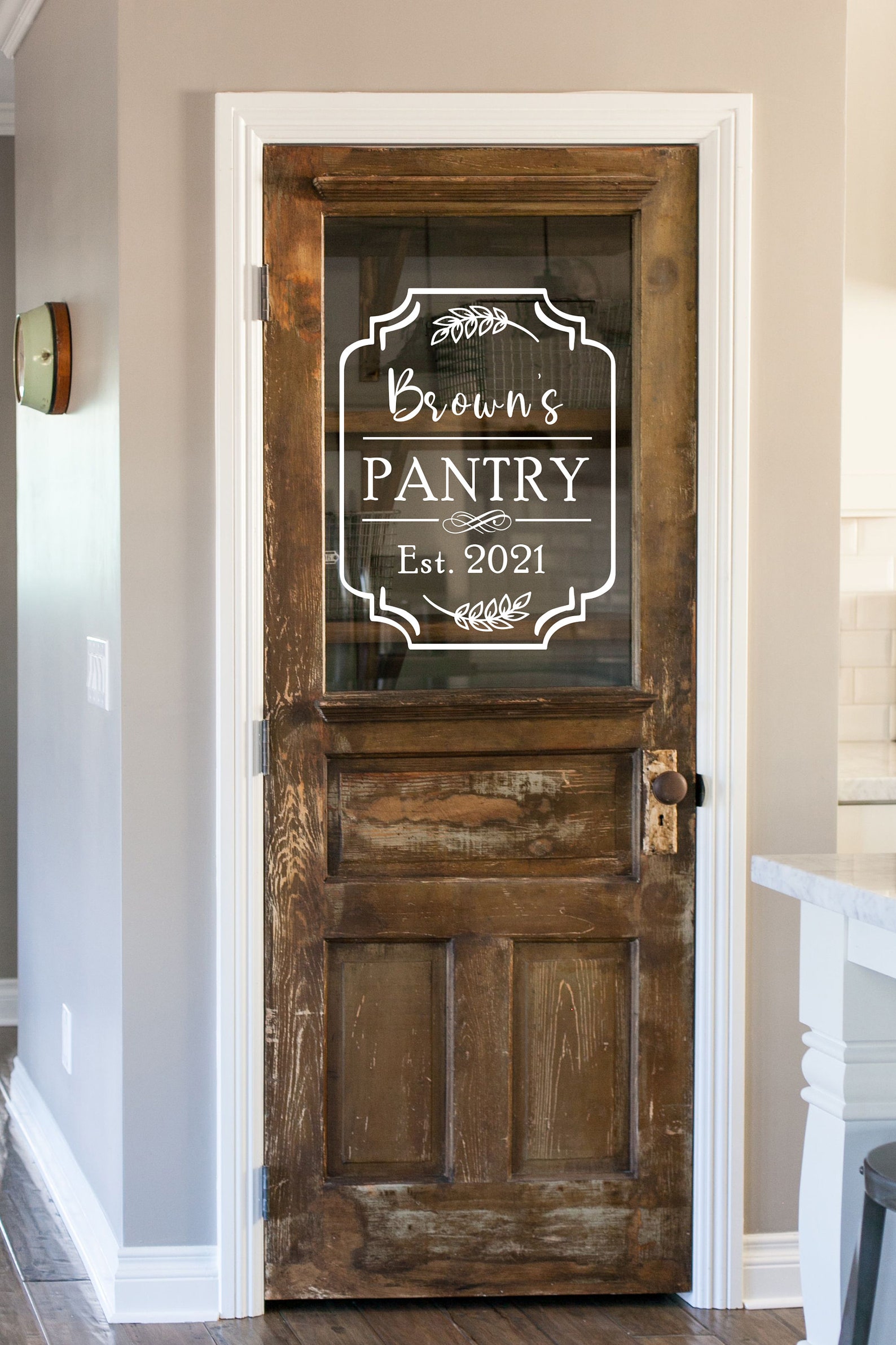 custom-pantry-door-decal-personalized-pantry-decal-kitchen-etsy
