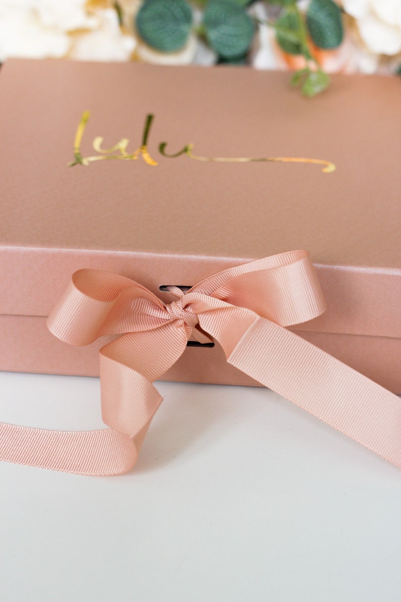 Personalized Gift Box, Bridesmaid Proposal Box, Wedding Gift Box, Birthday Gift Box, Keepsake Box Personalized, Bridesmaid Gift Box image 4