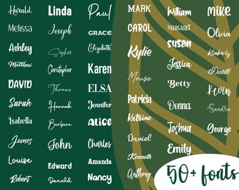 Personalized Name Decal,  Wedding Decals, Custom Name Stickers, Bauble Stickers, Name Sticker, Custom Name Decals, Yeti Name Decals,