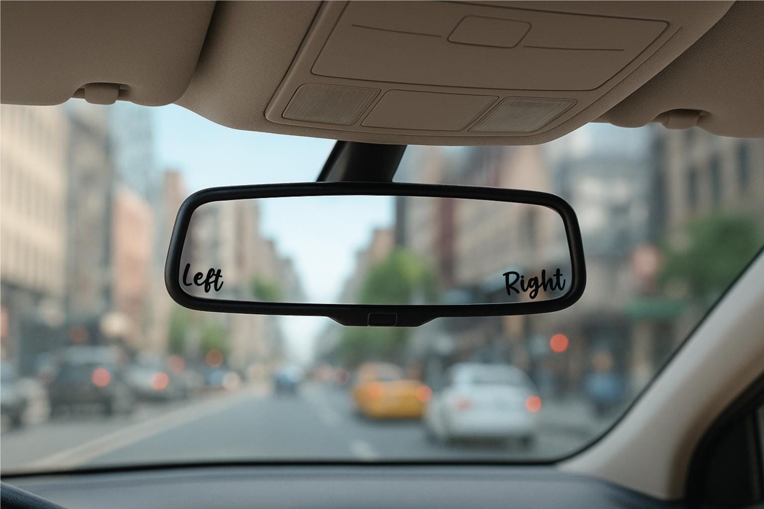 Disoriented Stickers Left Right Car Decal, Left-right Disorientation Sticker, Car Mirror ...