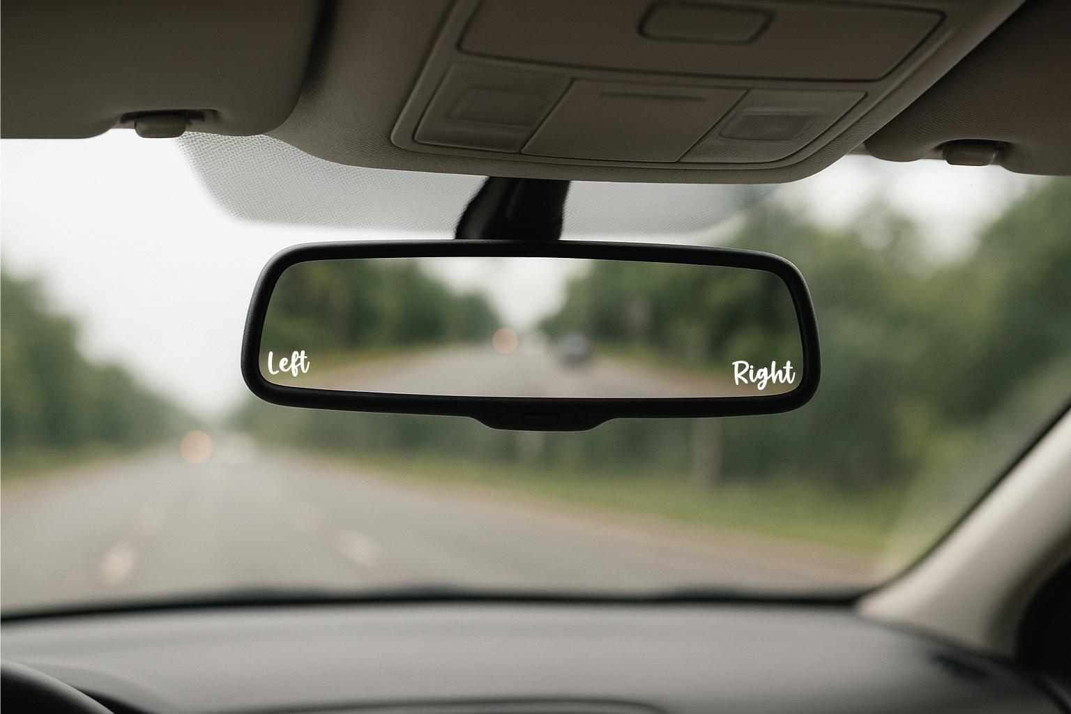 Disoriented Stickers Left Right Car Decal, Left-right Disorientation Sticker, Car Mirror ...