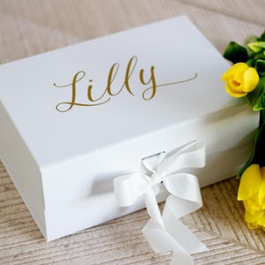 Personalized Gift Box, Bridesmaid Proposal Box, Custom Wedding Gift Box, Birthday Gift Box, Keepsake Box Personalized, Bridesmaid Gift Box