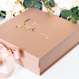 Personalized Gift Box, Bridesmaid Proposal Box, Wedding Gift Box, Birthday Gift Box, Keepsake Box Personalized, Bridesmaid Gift Box image 3